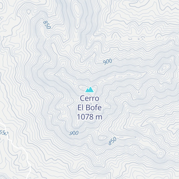 Map of Cerro El Bofe
