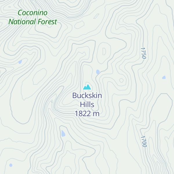 Map of Buckskin Hills