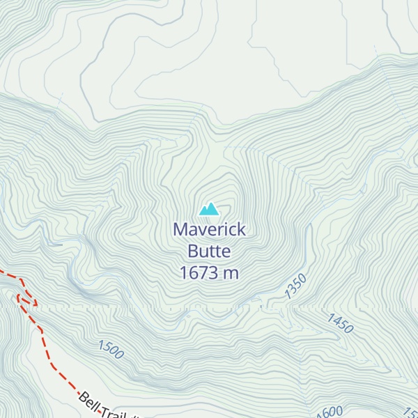 Map of Maverick Butte