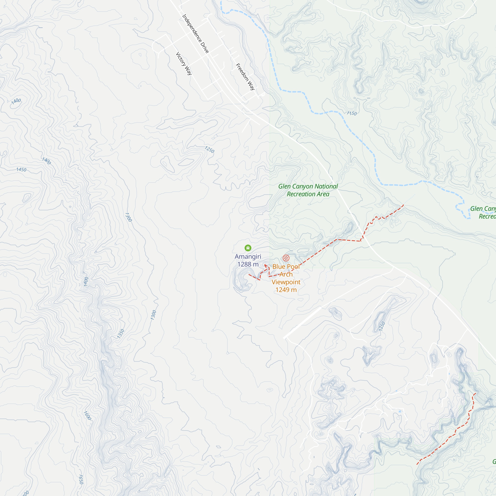 Amangiri map