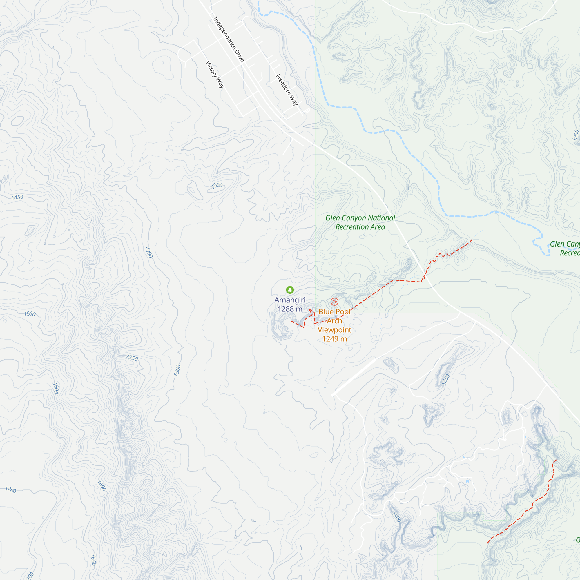 Amangiri map