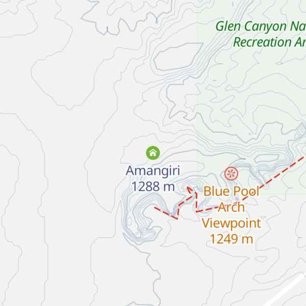 Map of Amangiri