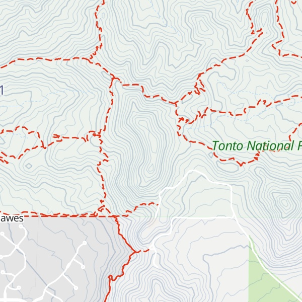 Map of Usery Mountain
