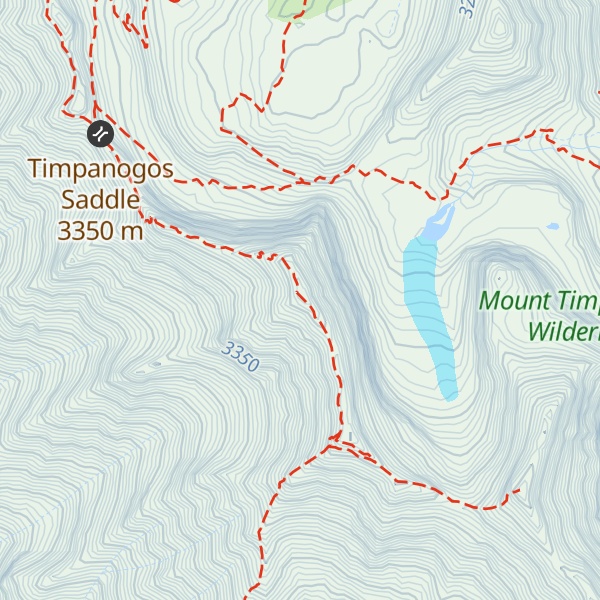 Map of Mount Timpanogos