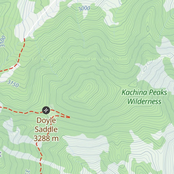 Map of Doyle Peak