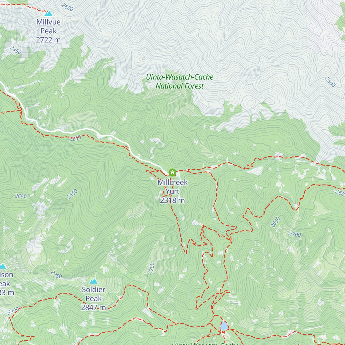 Millcreek Yurt map
