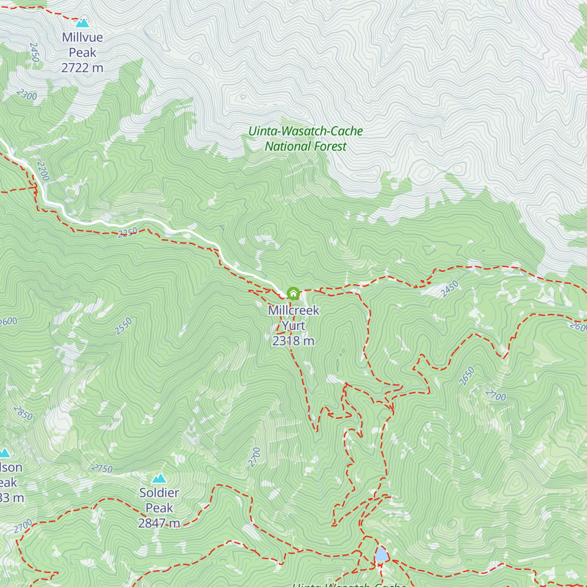 Millcreek Yurt map