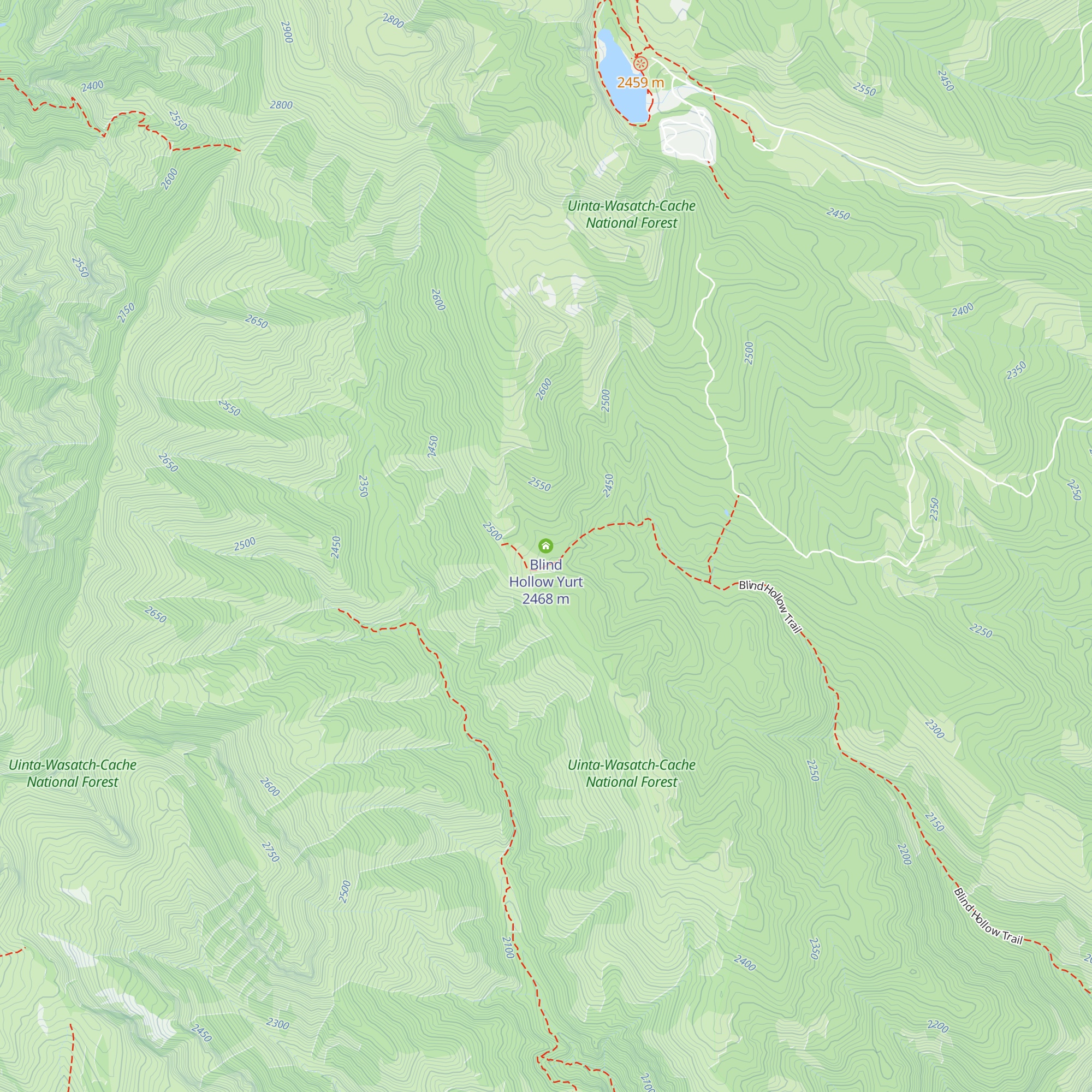 Blind Hollow Yurt map