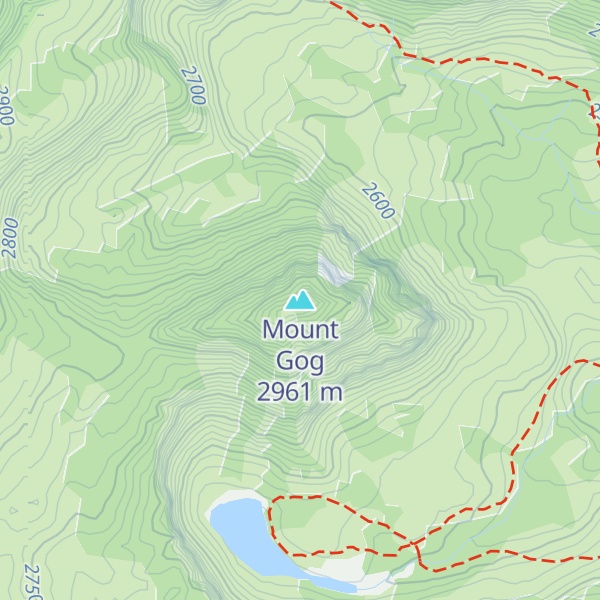 Map of Mount Gog