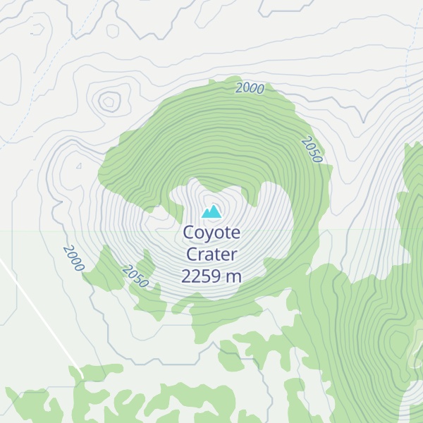 Map of Coyote Crater