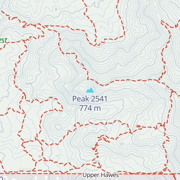 Map of Peak 2541
