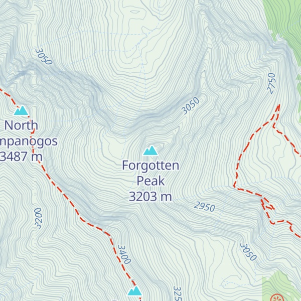 Map of Forgotten Peak