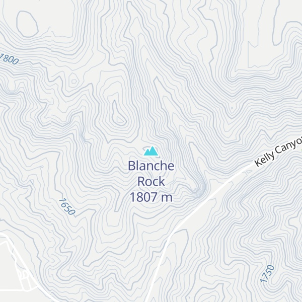 Map of Blanche Rock