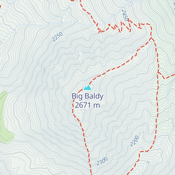 Map of Big Baldy