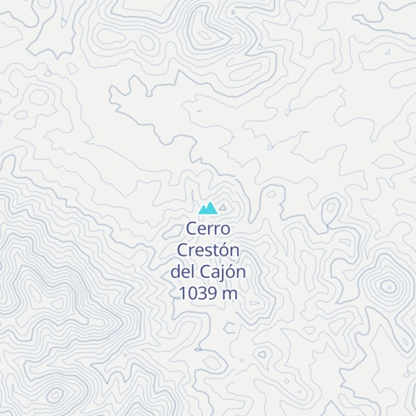 Map of Cerro Crestón del Cajón