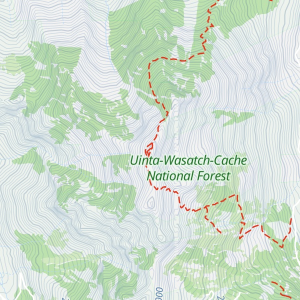 Map of Kesler Peak