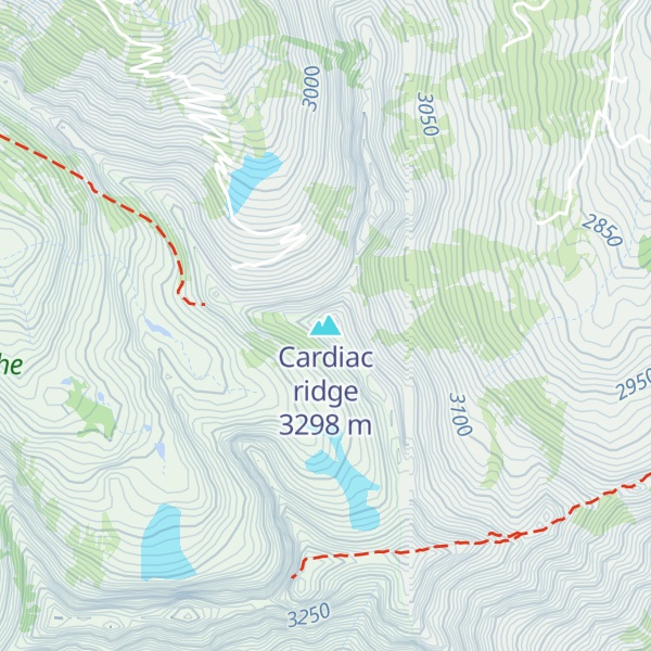 Map of Cardiac ridge