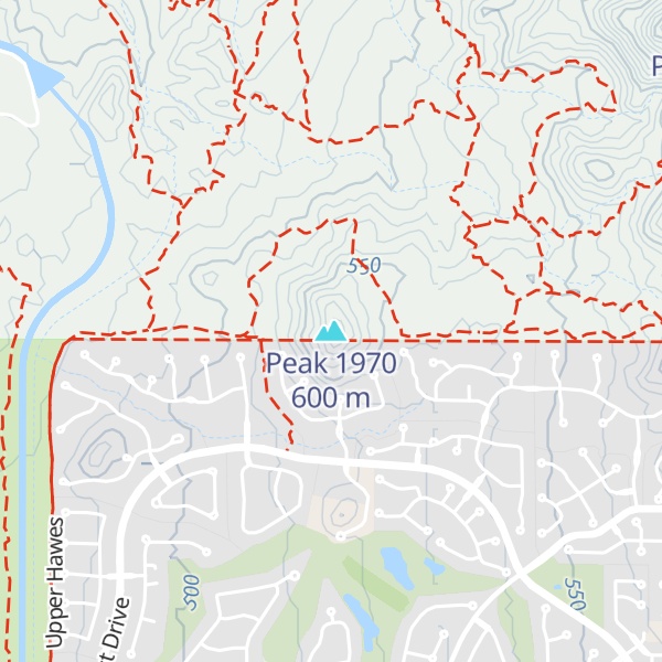 Map of Peak 1970