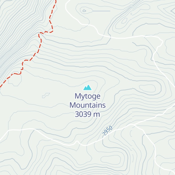 Map of Mytoge Mountains