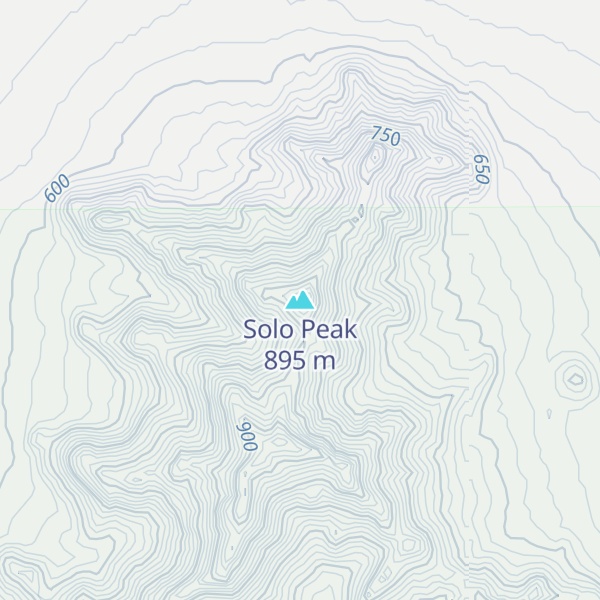 Map of Solo Peak