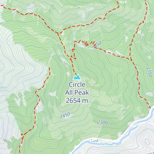 Map of Circle All Peak