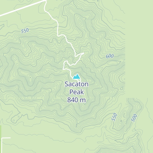 Map of Sacaton Peak