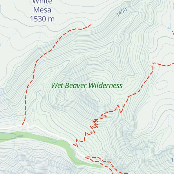 Map of Casner Butte