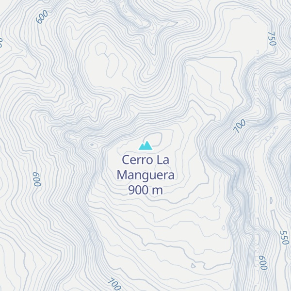 Map of Cerro La Manguera