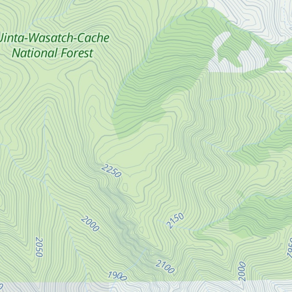 Map of Boyder Peak