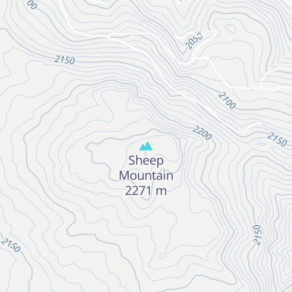 Map of Sheep Mountain