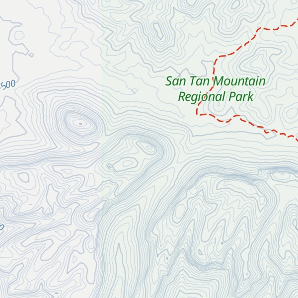 Map of San Tan Mountains