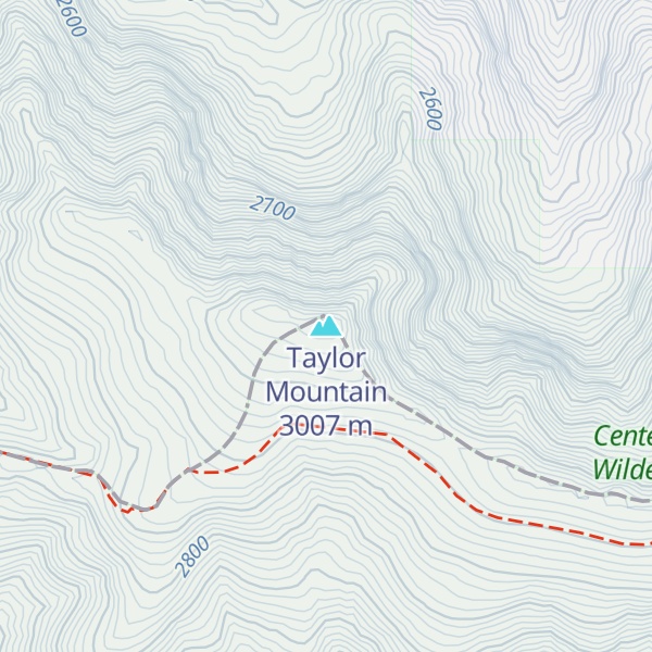 Map of Taylor Mountain