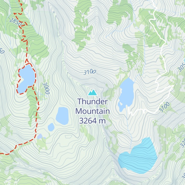 Map of Thunder Mountain