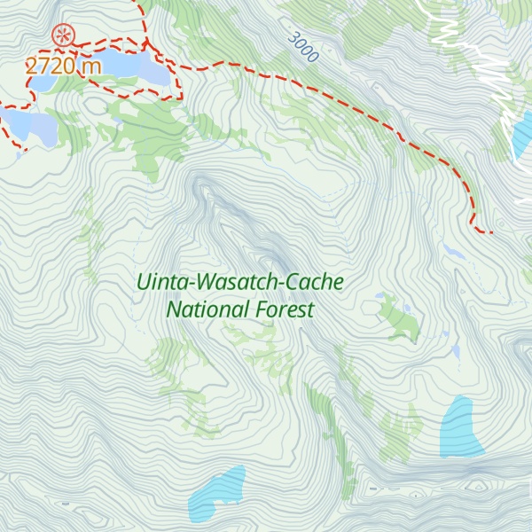 Map of Sundial Peak