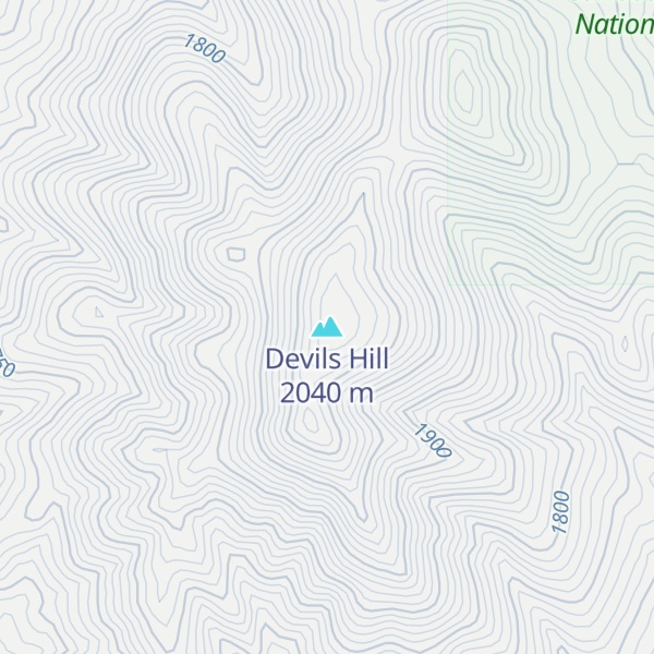 Map of Devils Hill