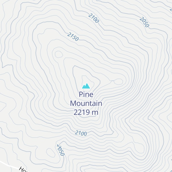 Map of Pine Mountain