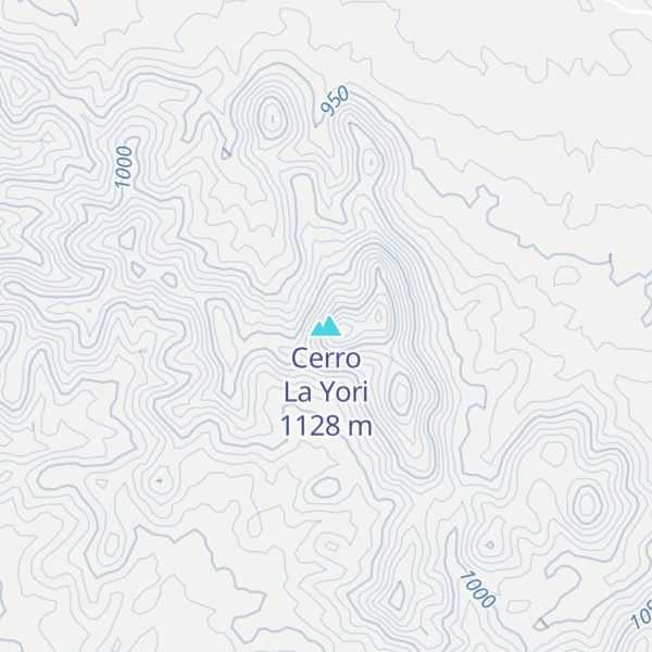 Map of Cerro La Yori