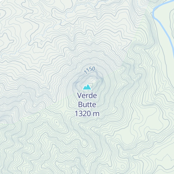 Map of Verde Butte