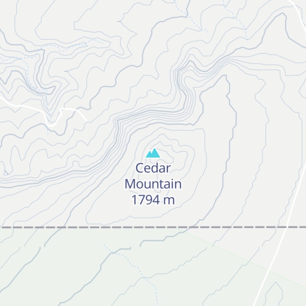 Map of Cedar Mountain