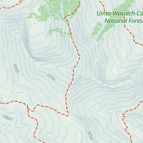 Map of Box Elder Peak