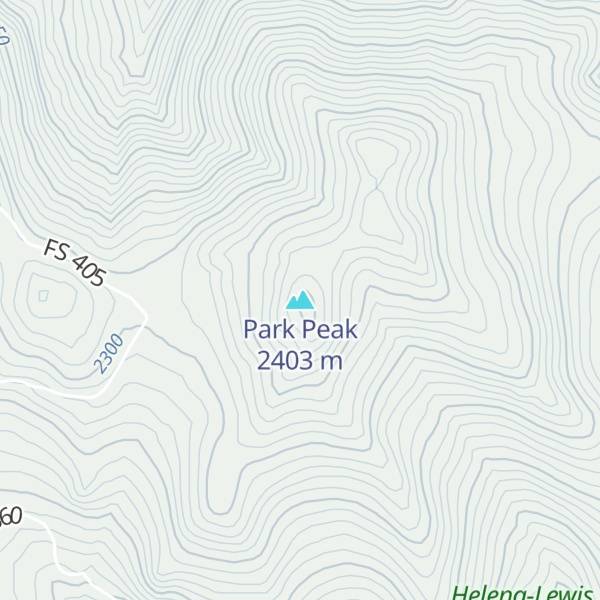 Map of Park Peak