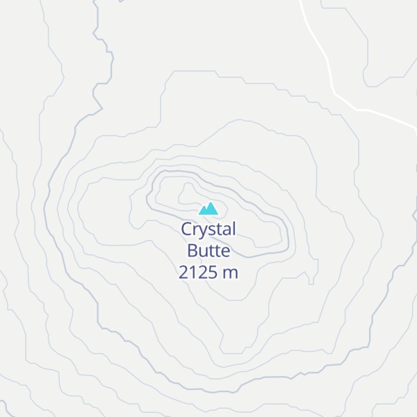 Map of Crystal Butte