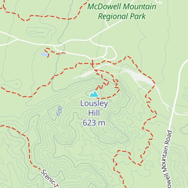 Map of Lousley Hill