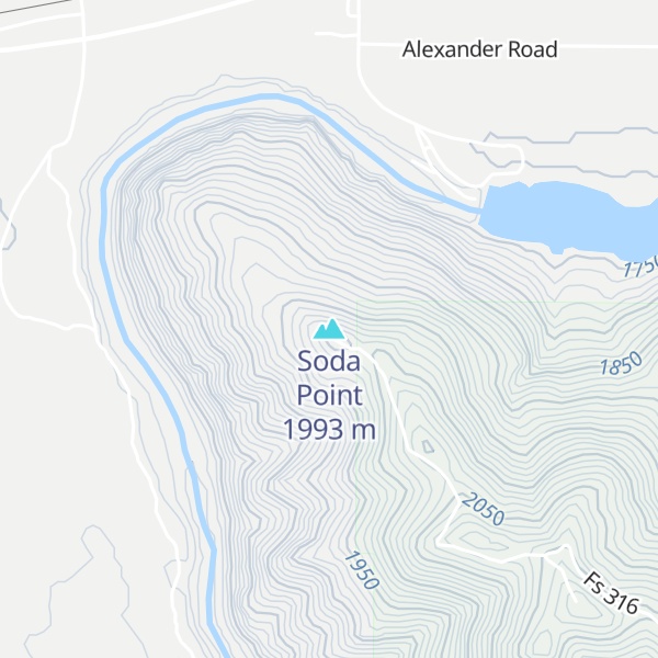 Map of Soda Point