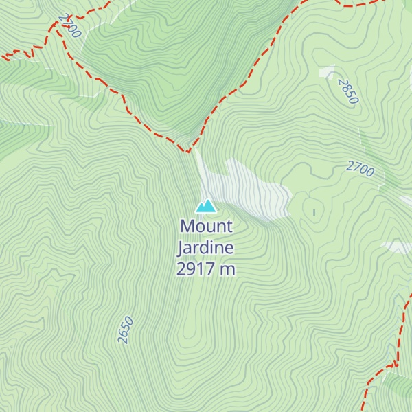 Map of Mount Jardine