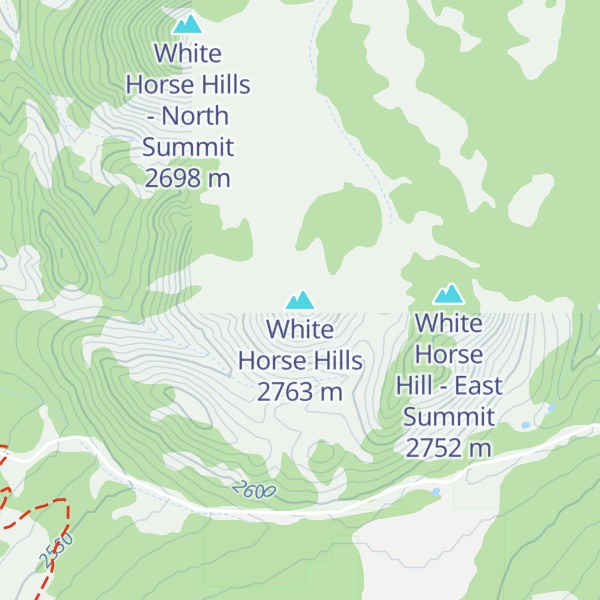 Map of White Horse Hills