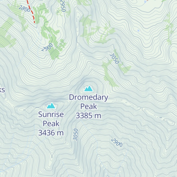 Map of Dromedary Peak