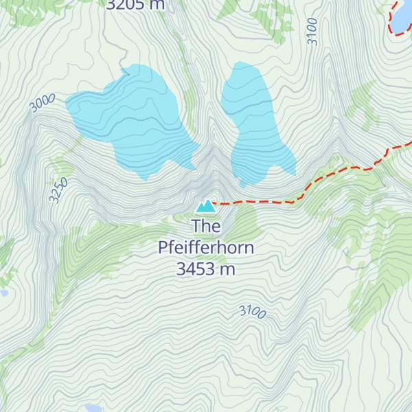 Map of The Pfeifferhorn