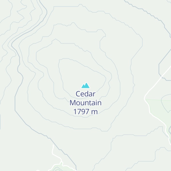 Map of Cedar Mountain