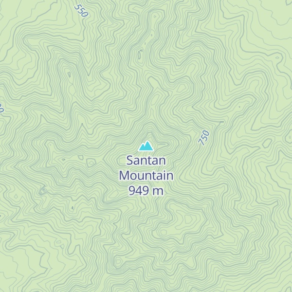 Map of Santan Mountain